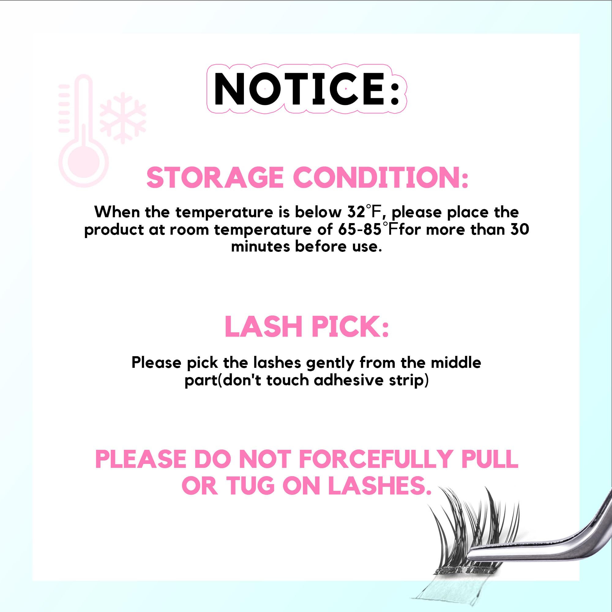 GAQQI Self-Adhesive Eyelashes Clusters 10-16mm | No Band Press-On Lashes
