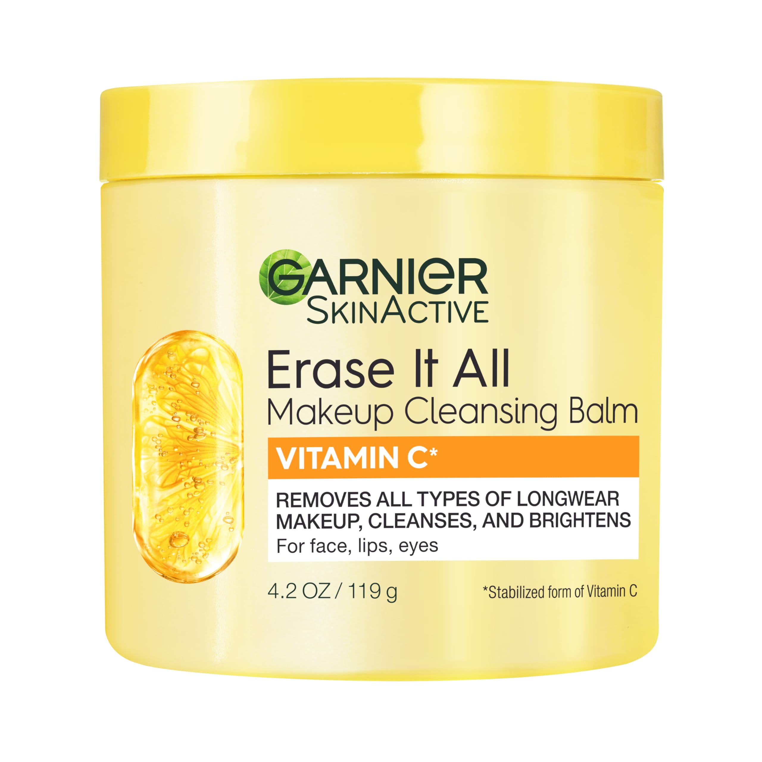 Garnier Erase It All Cleansing Balm with Vitamin C – Makeup Remover & Brightening Cleanser (4.2 oz)