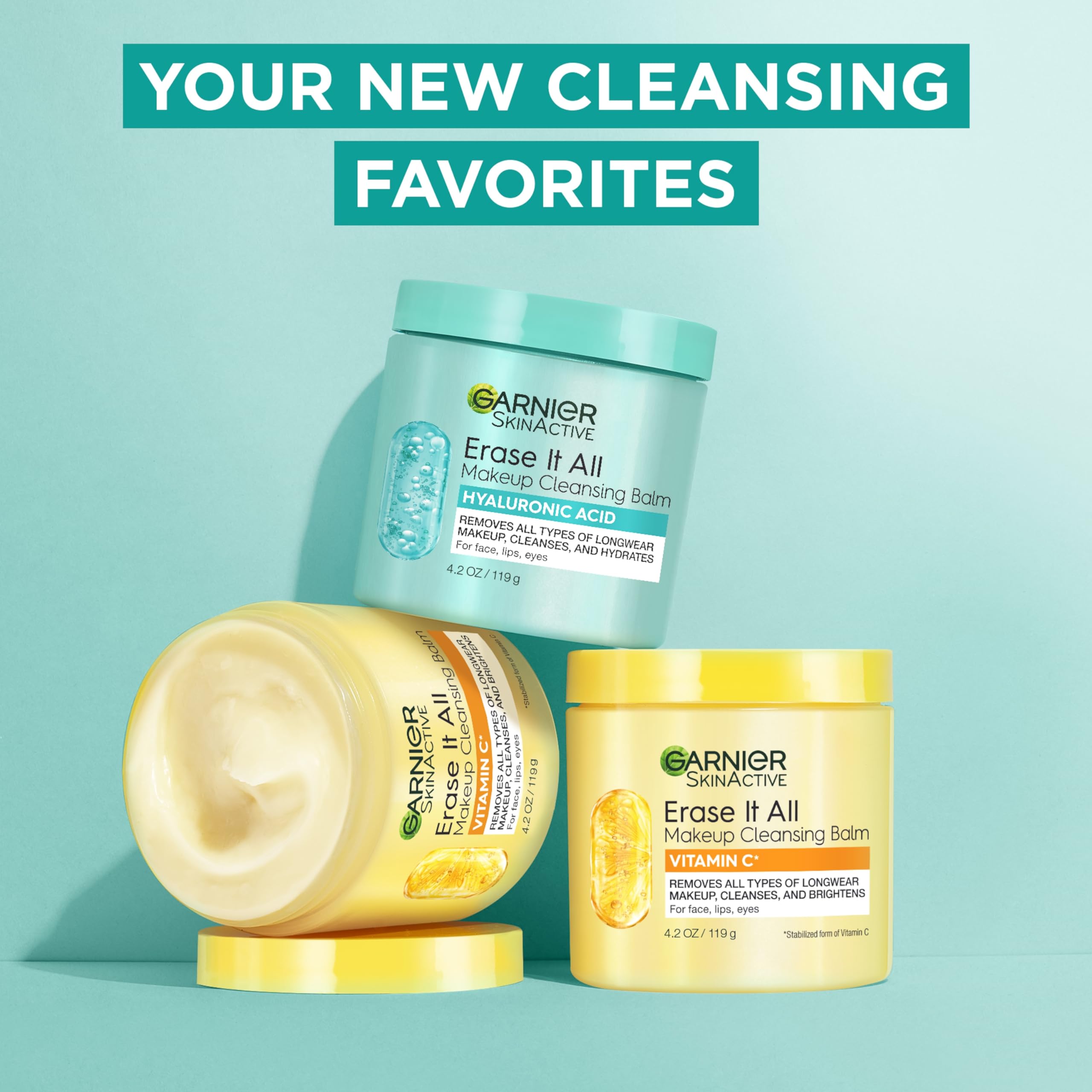 Garnier Erase It All Cleansing Balm with Hyaluronic Acid – Hydrating Makeup Remover (4.2 oz)