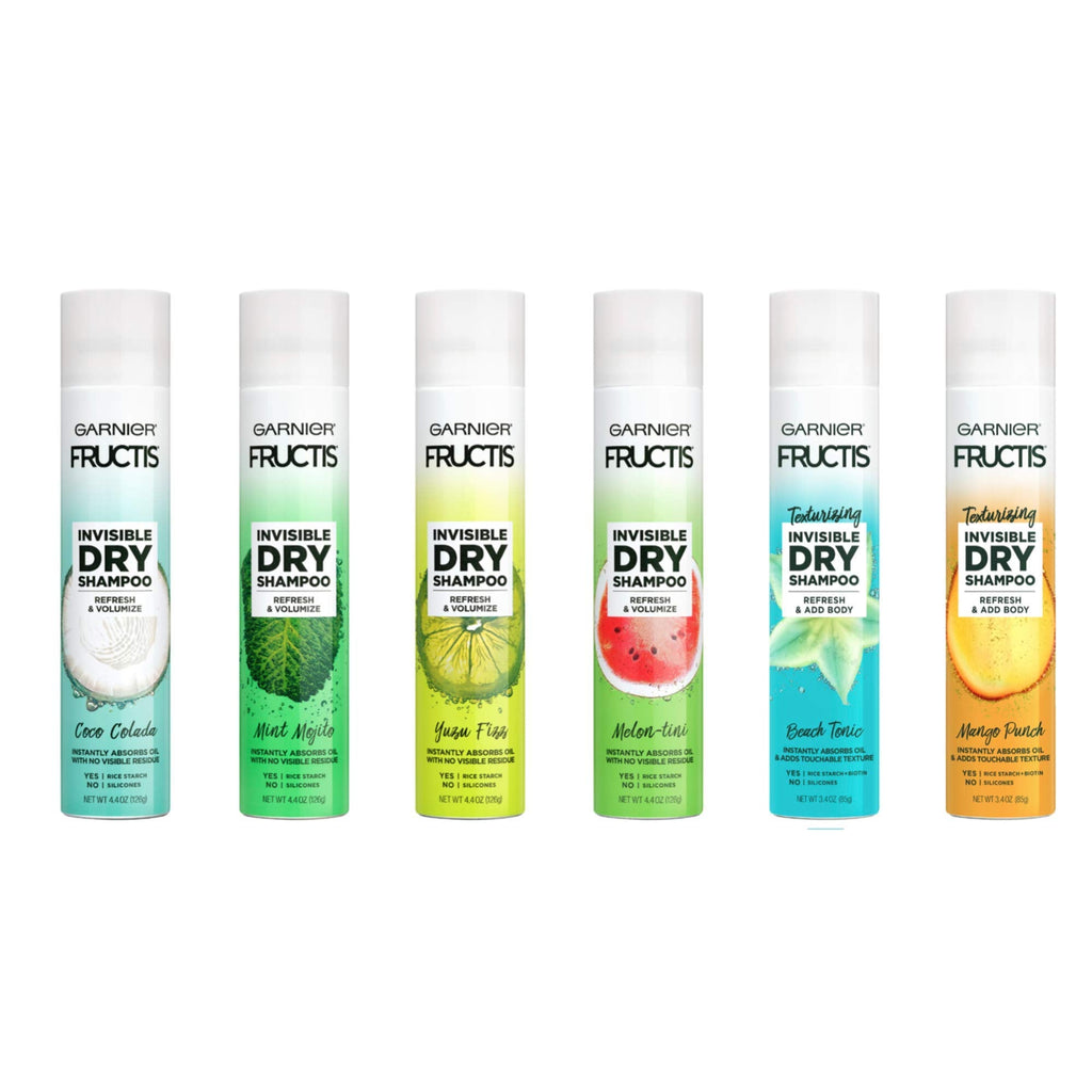 Garnier Fructis Mango Punch Invisible Dry Shampoo – Silicone-Free Oil Absorption for Fresh Hair