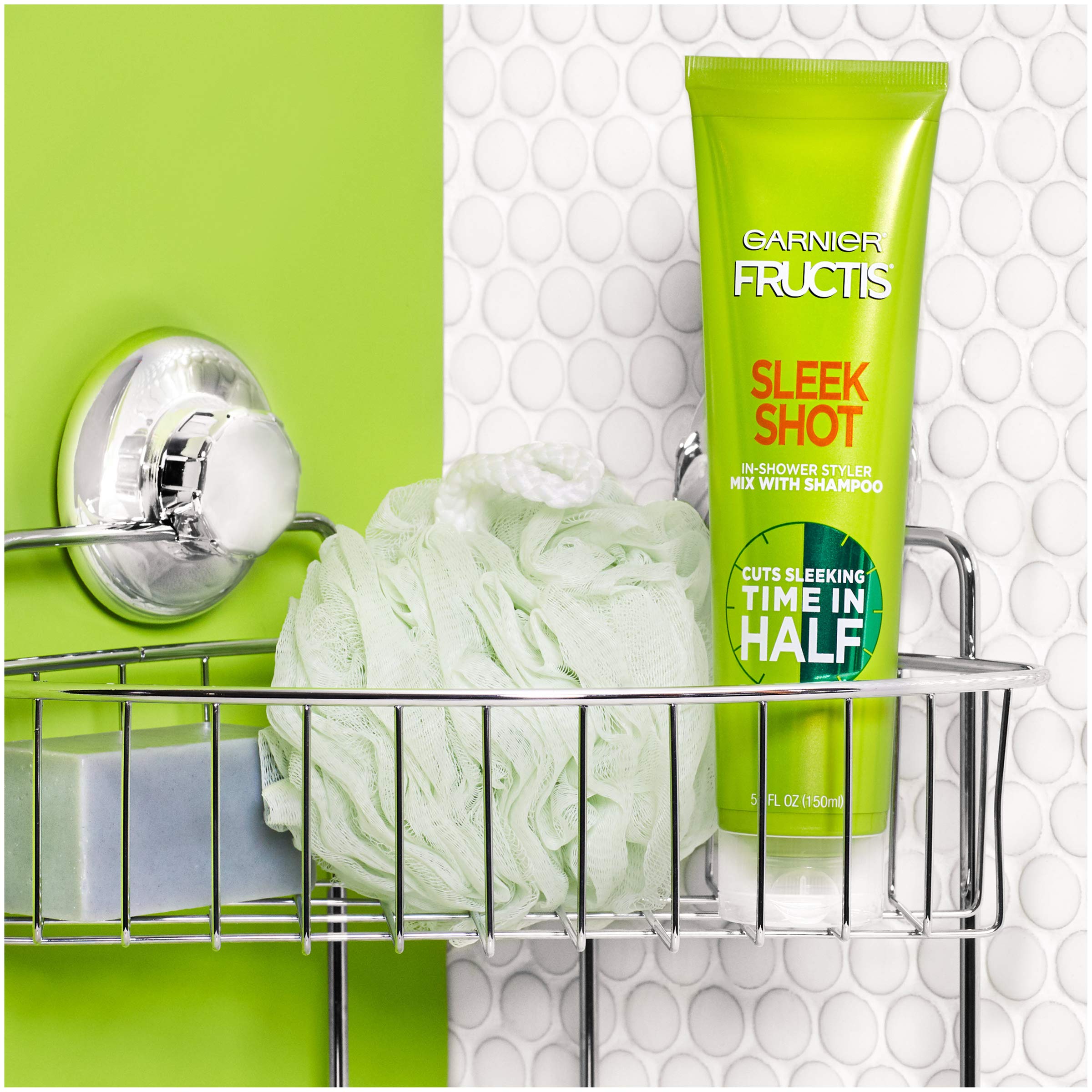Garnier Fructis Sleek Shot In-Shower Styler, 5.1 oz – Fast In-Shower Sleek & Frizz Control