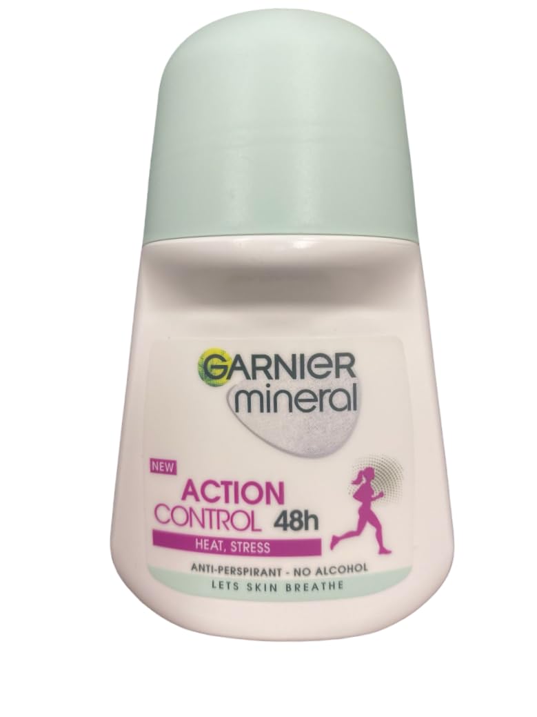 Garnier Mineral Action Control Roll-On for Women – Pack of 4 x 50ml