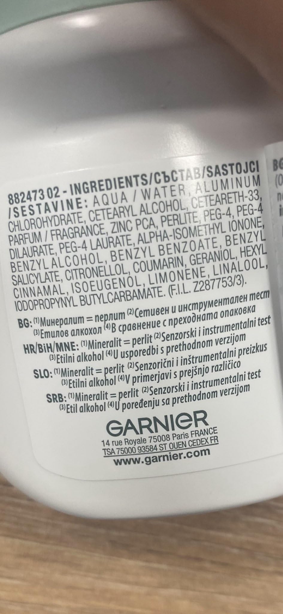 Garnier Mineral Action Control Roll-On for Women – Pack of 4 x 50ml