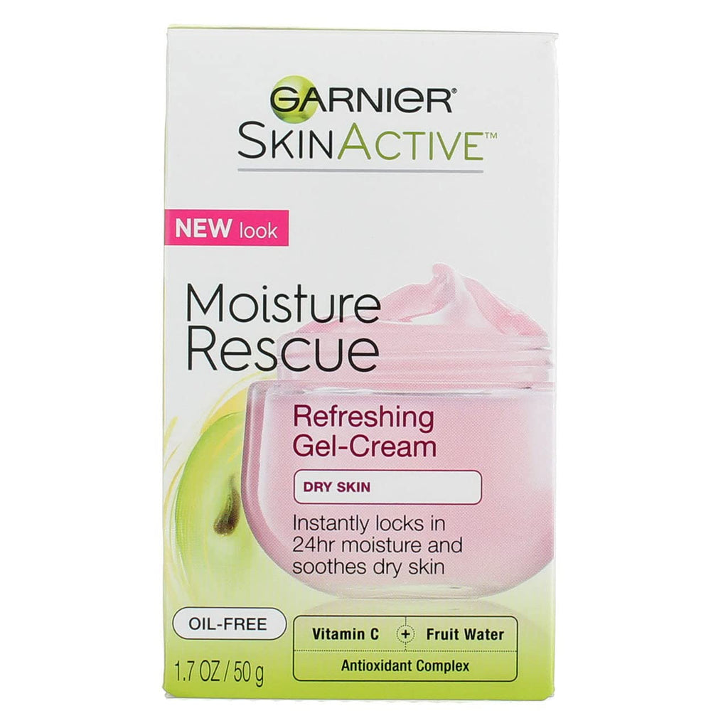 Garnier Moisture Rescue Refreshing Gel-Cream for Dry Skin – 3-Pack of 1.7 oz