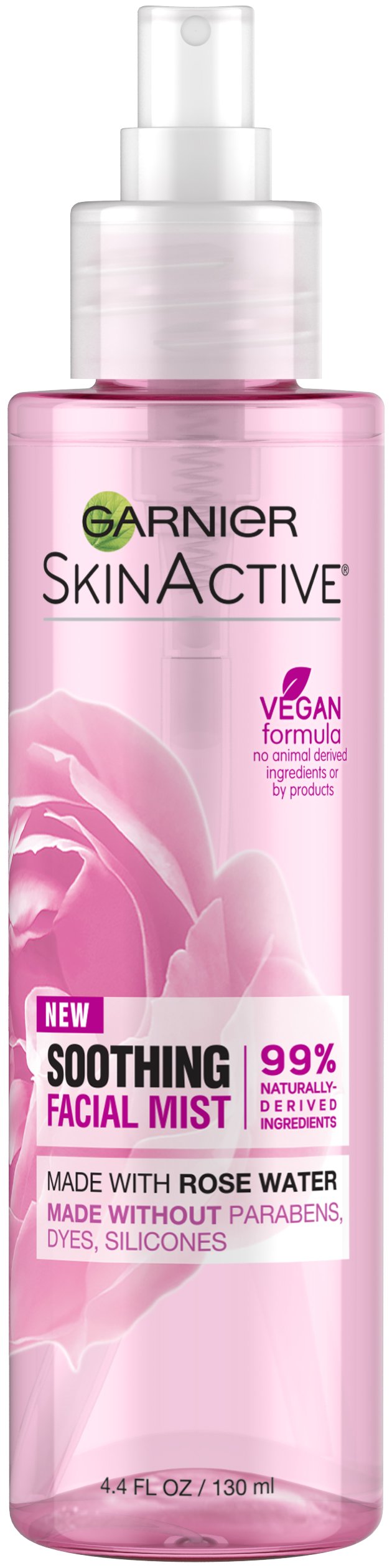 Garnier SkinActive Rose Water Facial Mist Spray – Hydration & Refresh, 4.4 oz