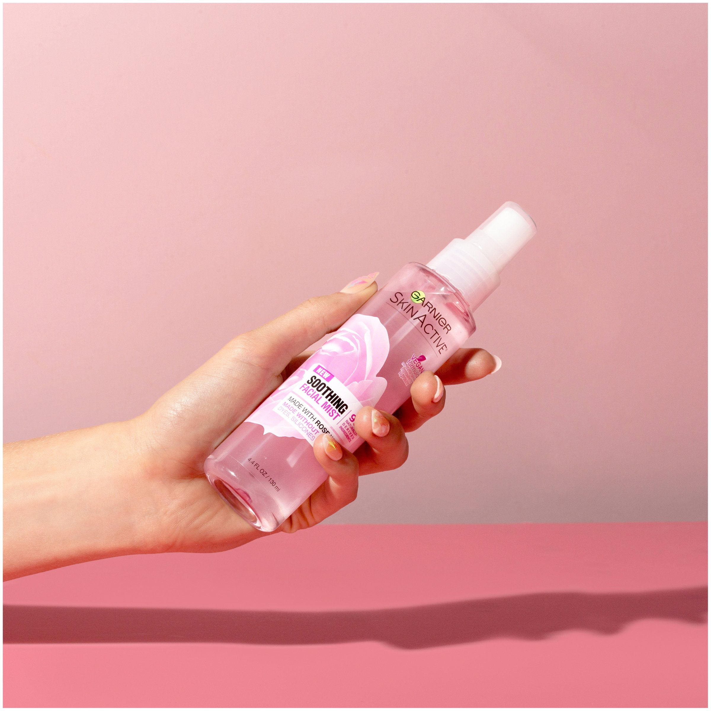 Garnier SkinActive Rose Water Facial Mist Spray – Hydration & Refresh, 4.4 oz