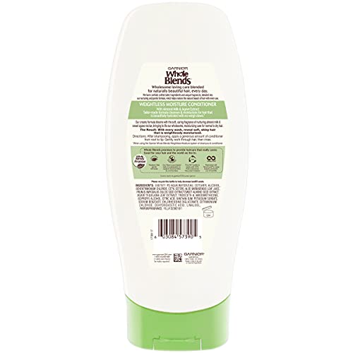 Garnier Whole Blends Nurturing Almond Milk and Agave Extract Conditioner – Weightless Moisture for Normal to Dry Hair | Paraben Free | 12.5 fl oz