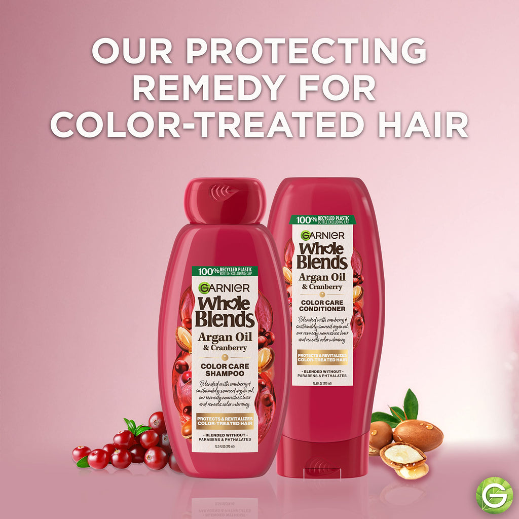 Garnier Whole Blends Color Care Conditioner with Argan Oil & Cranberry Extracts – 12.5 fl oz