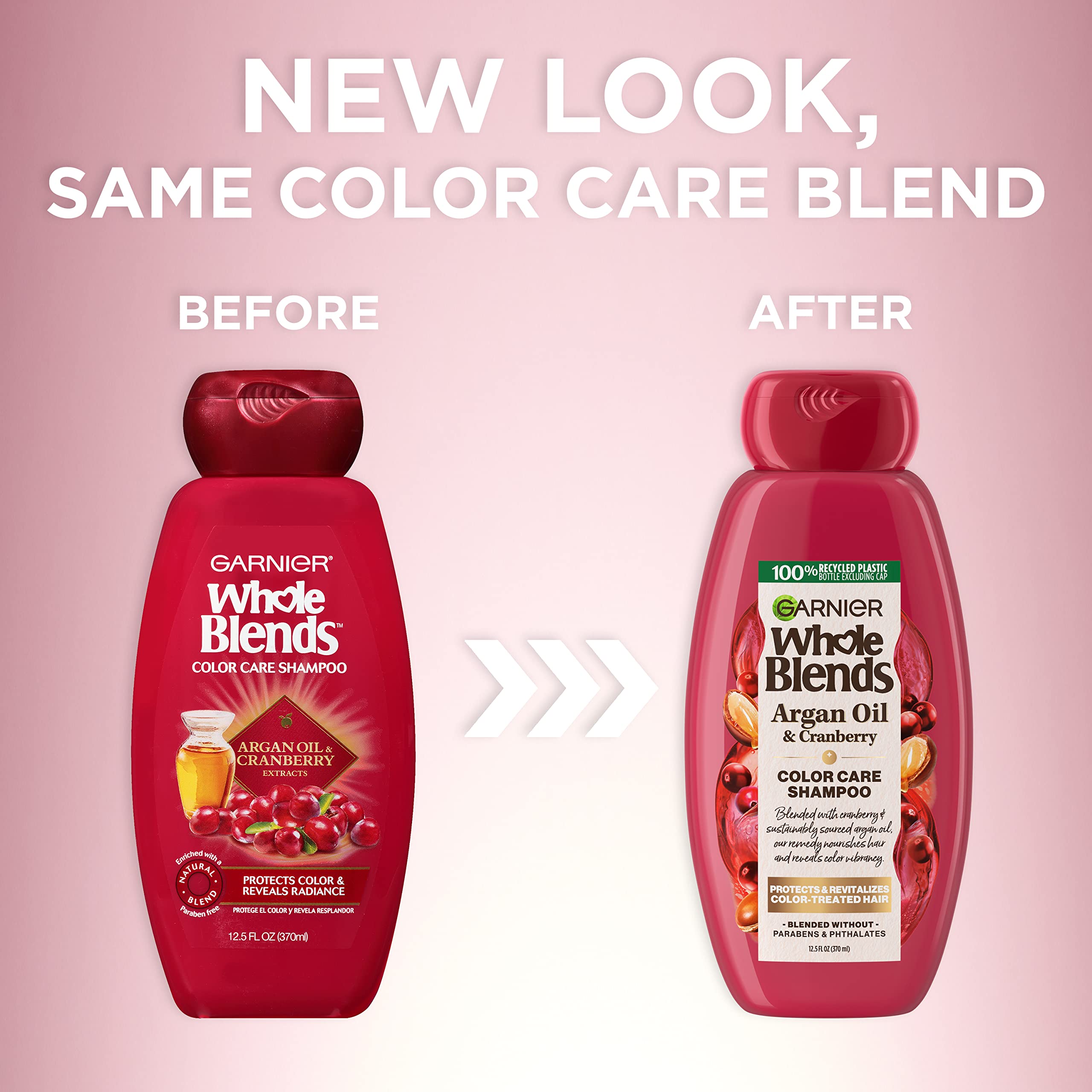 Garnier Whole Blends Color Care Conditioner with Argan Oil & Cranberry Extracts – 12.5 fl oz