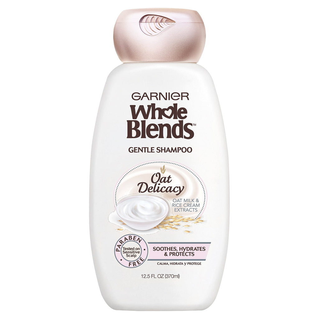 Garnier Whole Blends Gentle Shampoo Oat Delicacy for Sensitive Scalp – Weightless Hydration