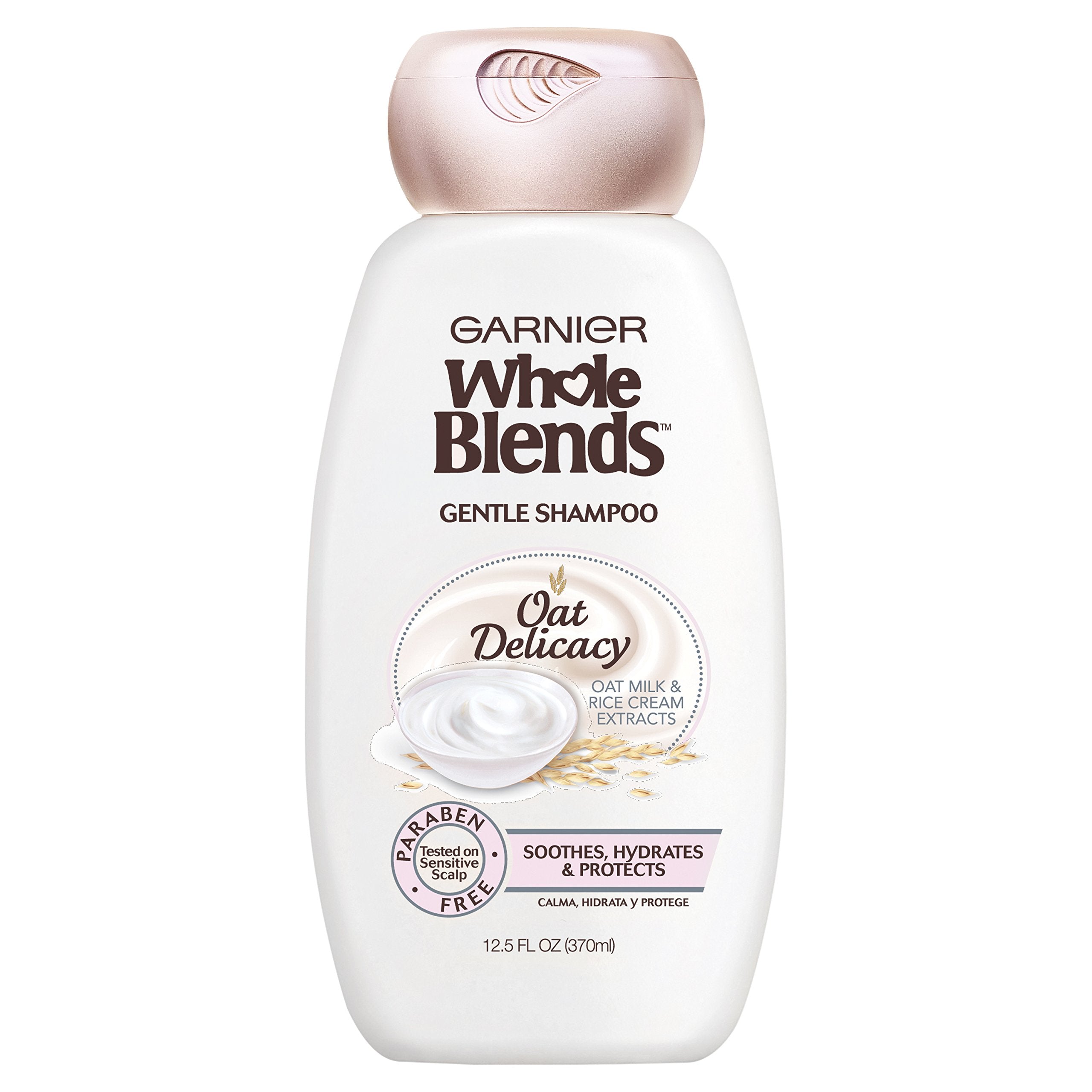Garnier Whole Blends Gentle Shampoo Oat Delicacy for Sensitive Scalp – Weightless Hydration