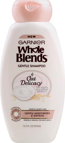 Garnier Whole Blends Gentle Shampoo Oat Delicacy for Sensitive Scalp – Weightless Hydration
