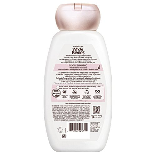 Garnier Whole Blends Gentle Shampoo Oat Delicacy for Sensitive Scalp – Weightless Hydration