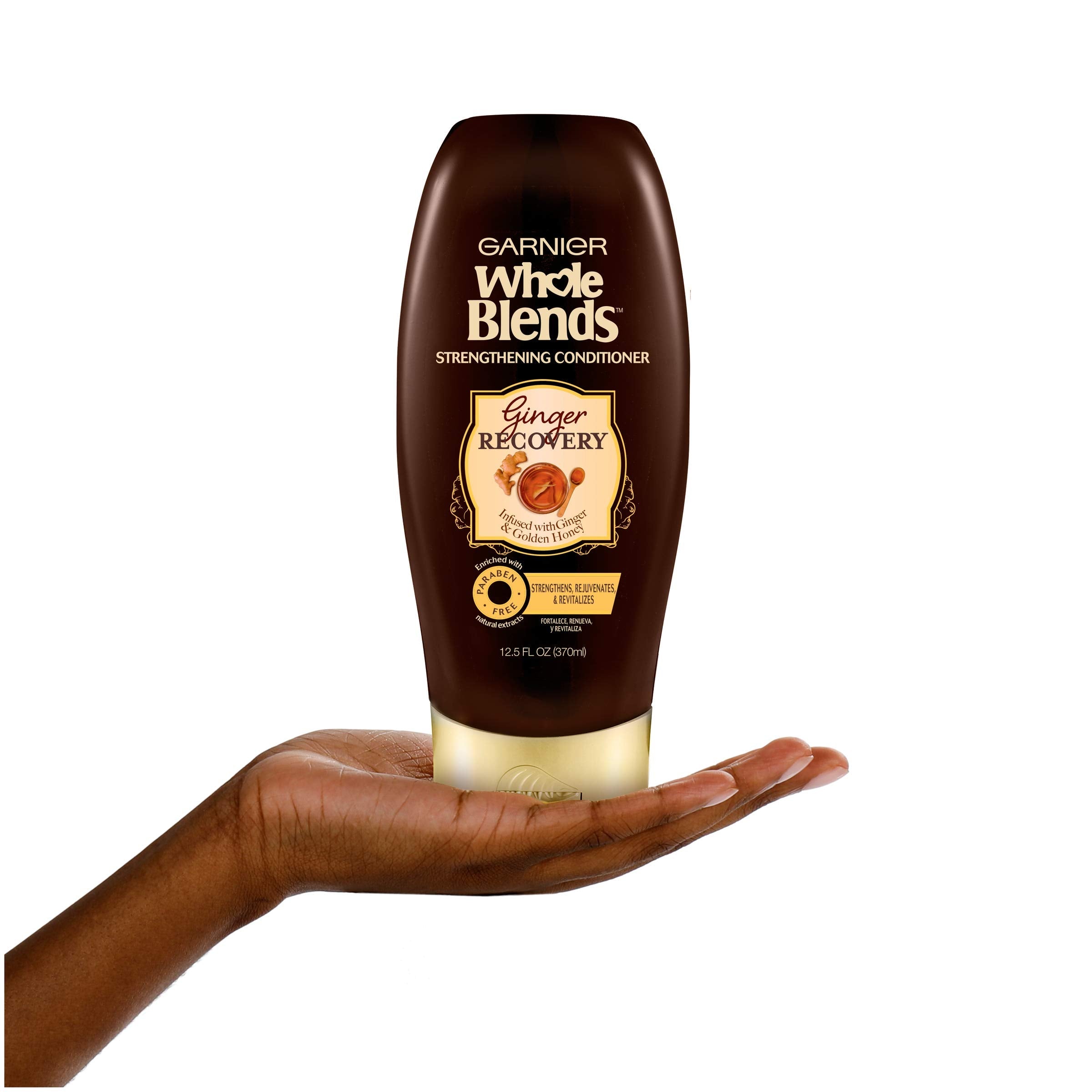 Garnier Whole Blends Ginger Recovery Conditioner, 12.5 Fl Oz – Strengthening & Revitalizing Moisture