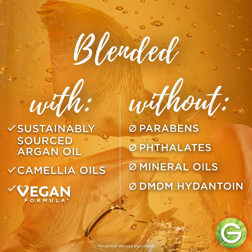 Garnier Whole Blends Moroccan Argan & Camellia Oils Illuminating Conditioner for Silky Shine – 12.5 fl oz, 3 Count (Packaging May Vary)