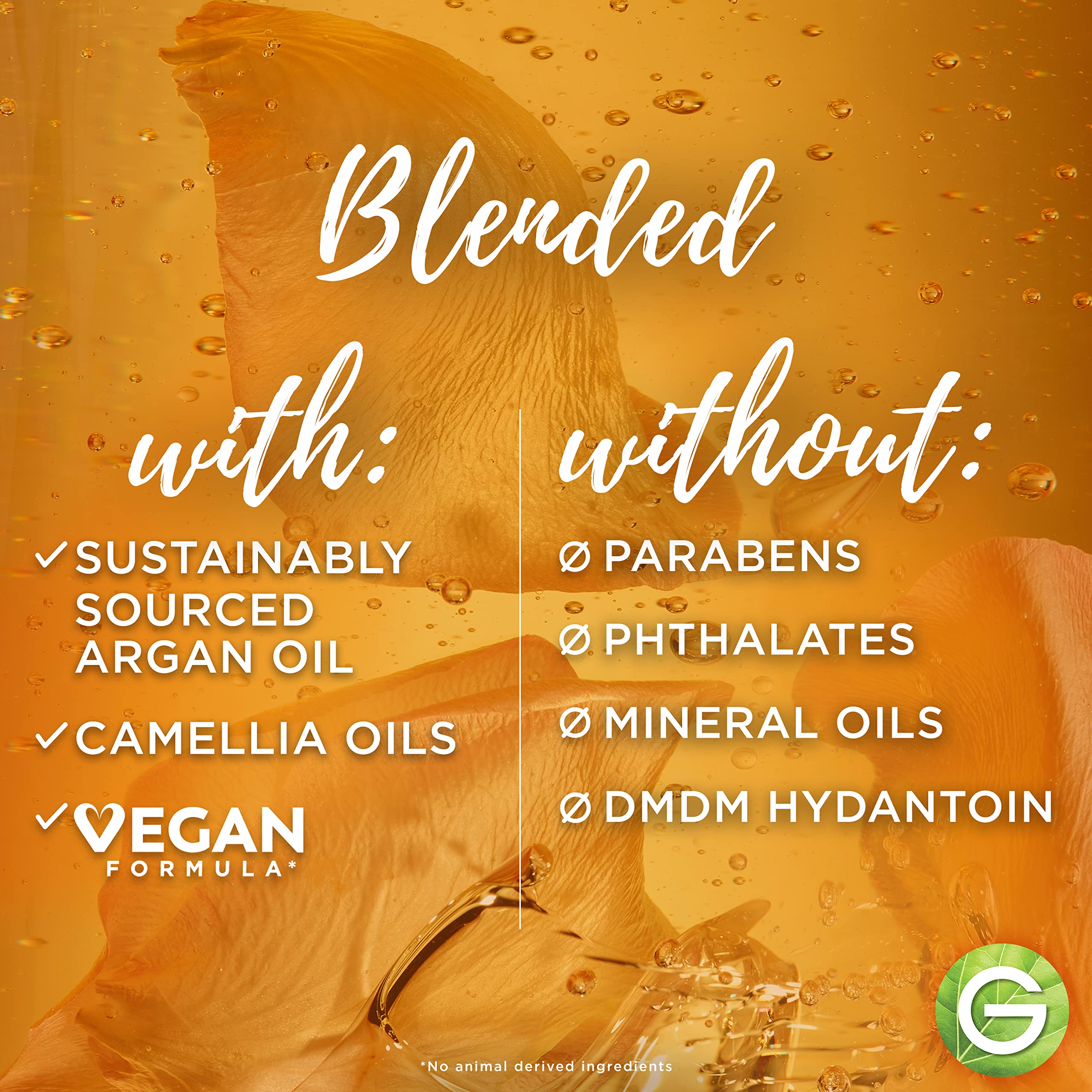 Garnier Whole Blends Moroccan Argan & Camellia Oils Illuminating Conditioner for Silky Shine – 12.5 fl oz, 3 Count (Packaging May Vary)