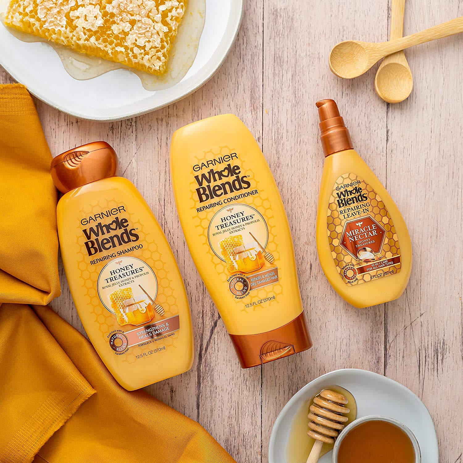 Garnier Whole Blends Honey Treasures Repairing Mask – 10.1 oz