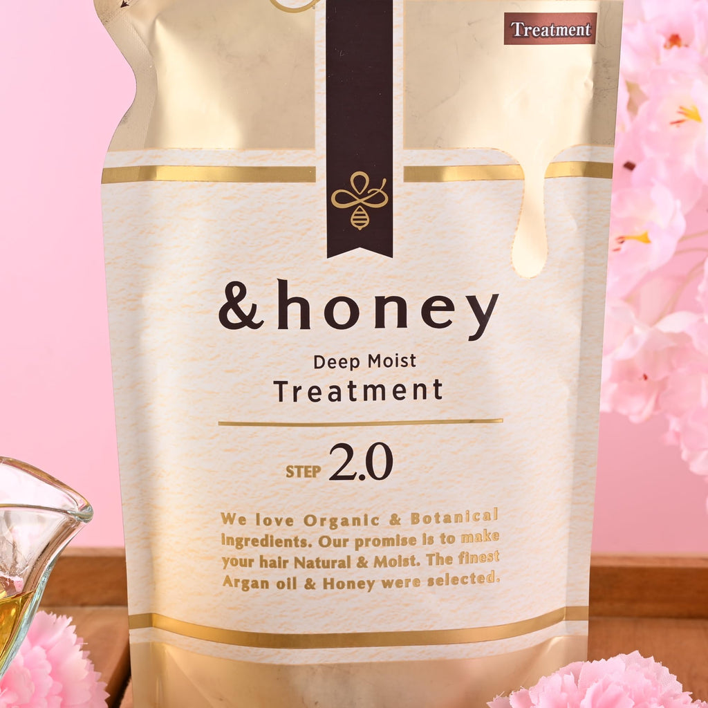 &-Honey Deep Moist Treat-ment Step 2.0 Refill 350g - Deep Moisturizing & Repairing Hair Oil | GASHINA STORY