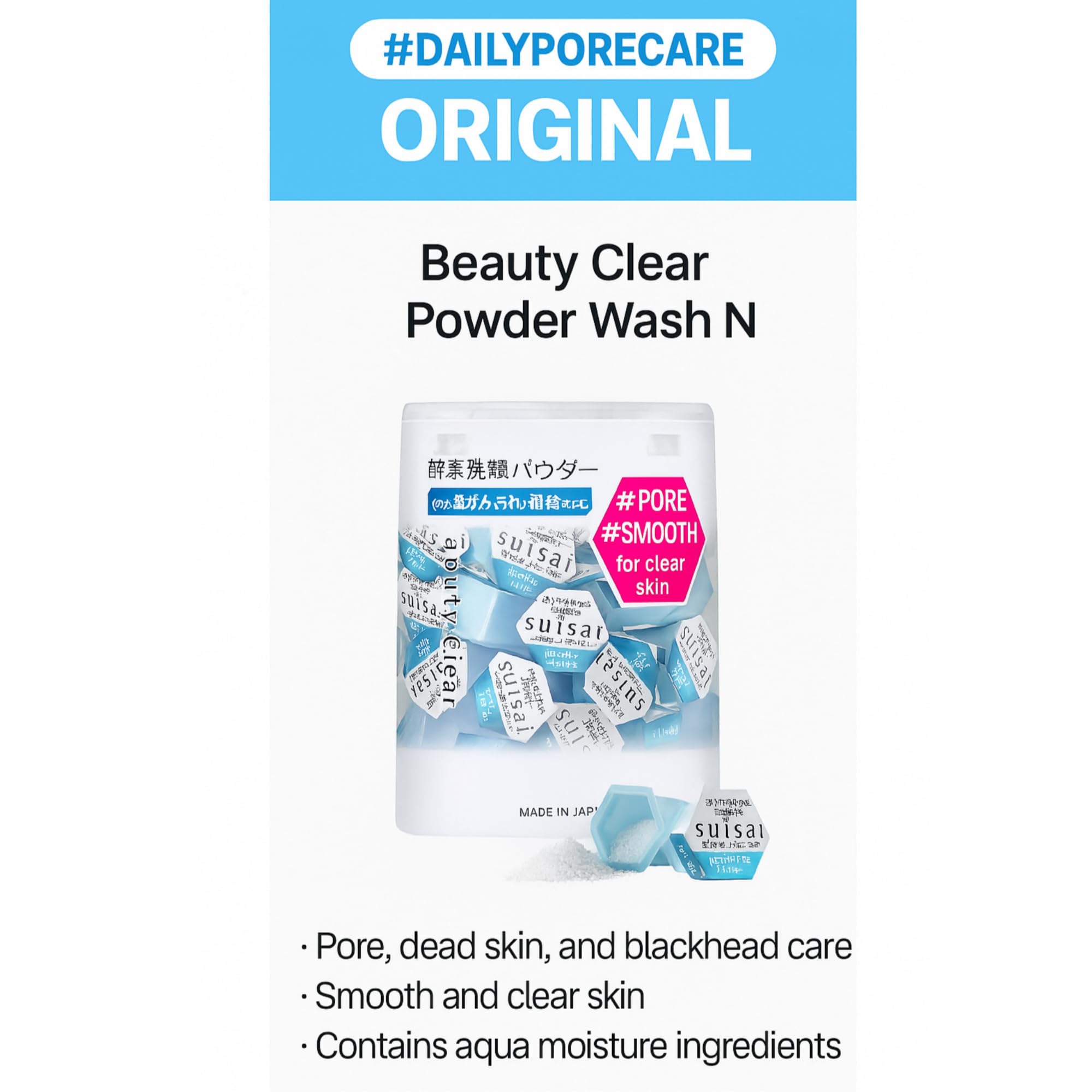 Kane-bo Sui-sai Beauty Clear Enzyme Powder Face Wash – 2 Packs of 32 Capsules | GASHINA STORY