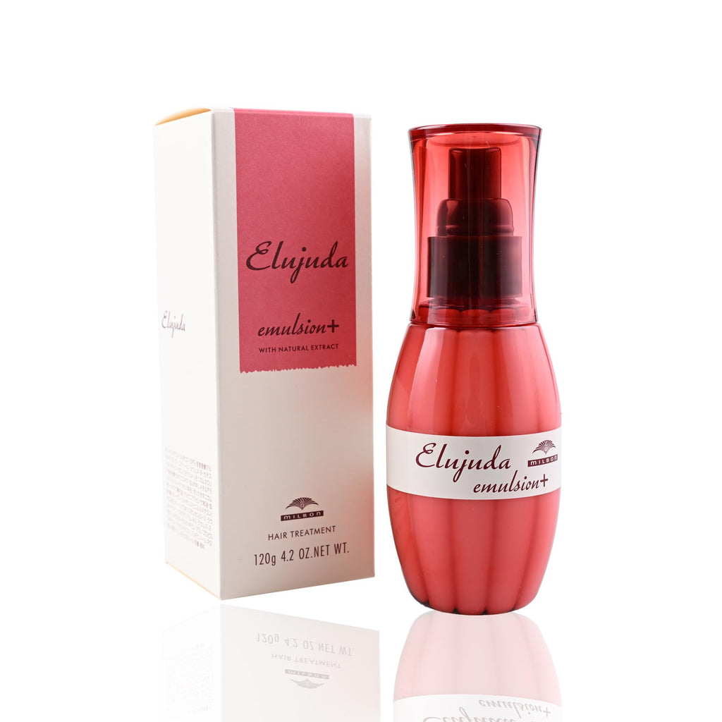 GASHINA STORY Mil-bon Elujuda Emulsion Plus 120g | Lightweight Moisture & Frizz Control