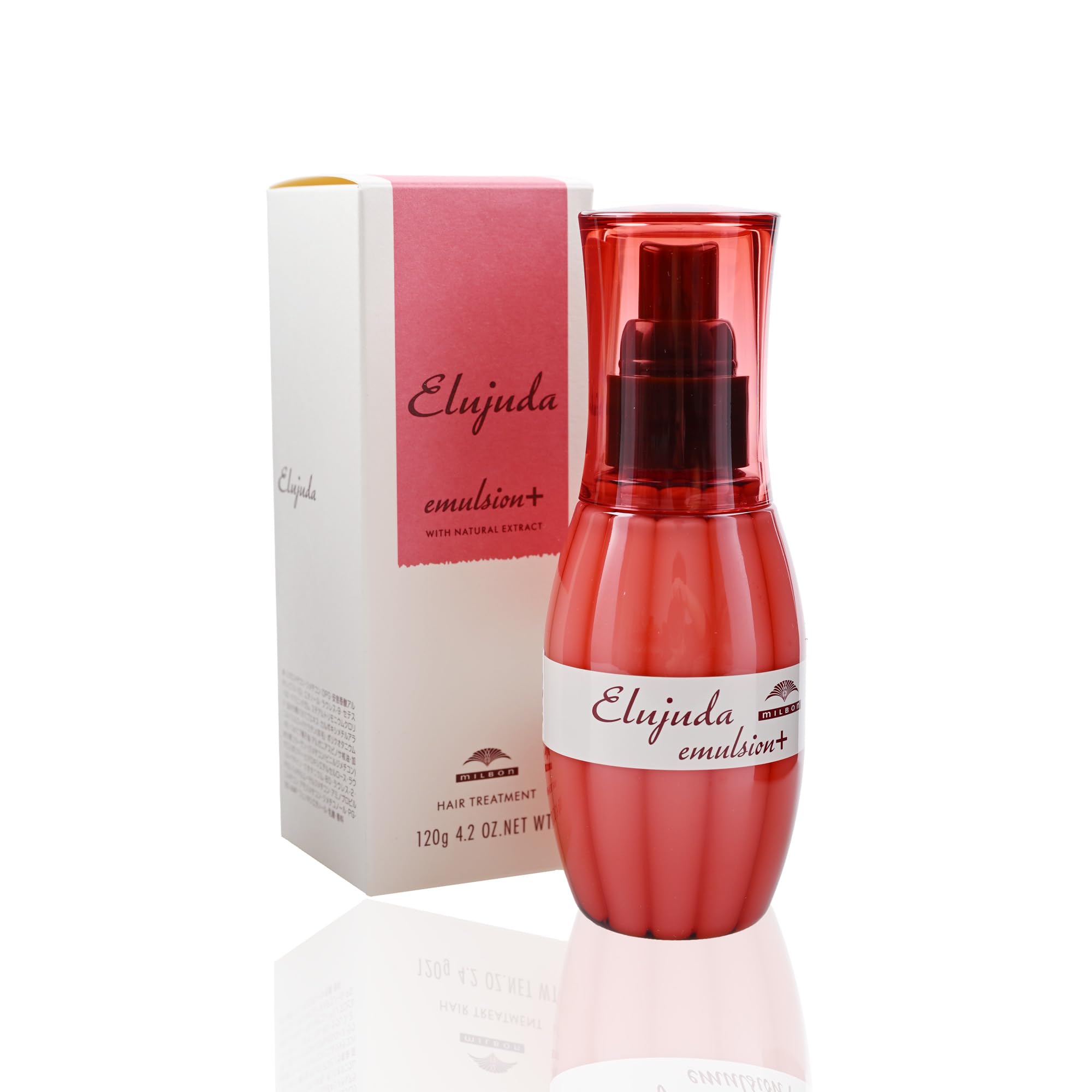 GASHINA STORY Mil-bon Elujuda Emulsion Plus 120g | Lightweight Moisture & Frizz Control