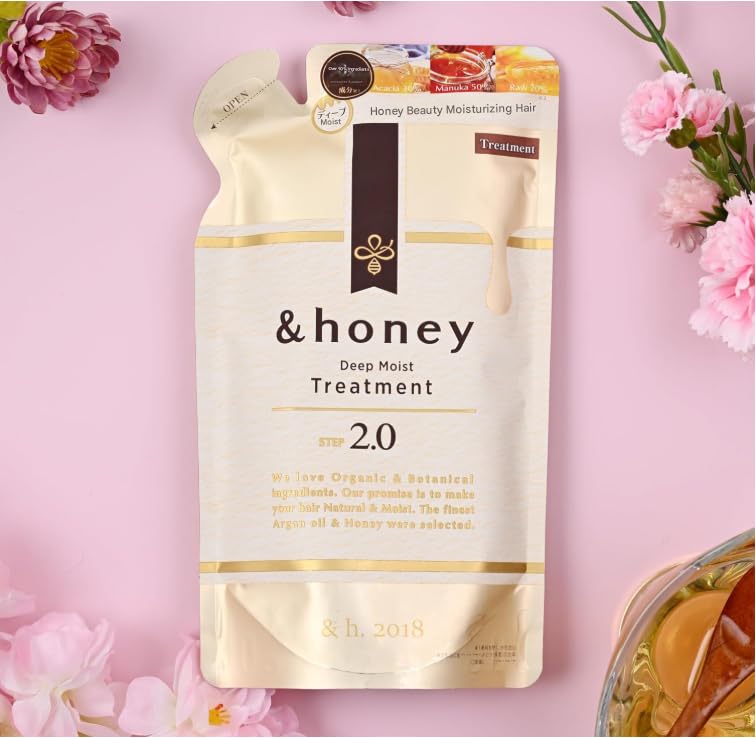 &-Honey Deep Moist Treat-ment Step 2.0 Refill 350g - Deep Moisturizing & Repairing Hair Oil | GASHINA STORY