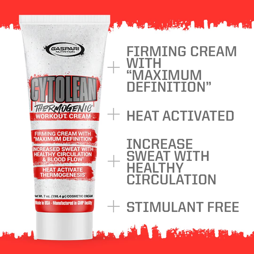 Gaspari Nutrition Cytolean Cream – Heat-Activated Firming Cream (7 oz)