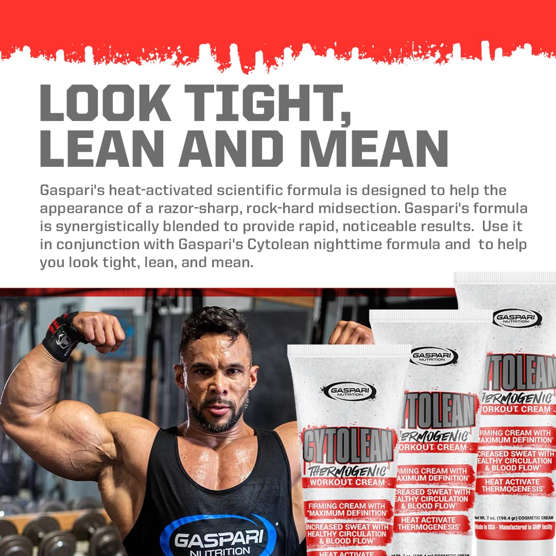 Gaspari Nutrition Cytolean Cream – Heat-Activated Firming Cream (7 oz)