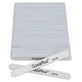 GAZEPPLUS Nail Files 50-Pack 7-Inch Long, 100/180 Grit – Zebra | For Acrylic & Natural Nails