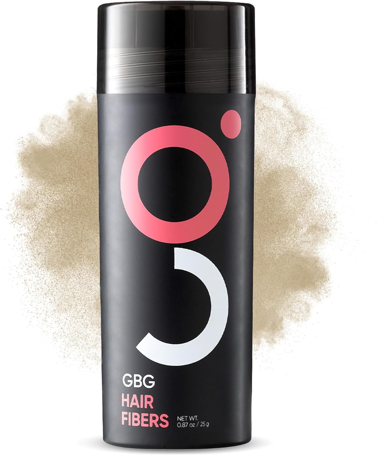 GBG Hair Fibers Dark Brown – 25g Bottle for Thinning Hair, Instant Coverage