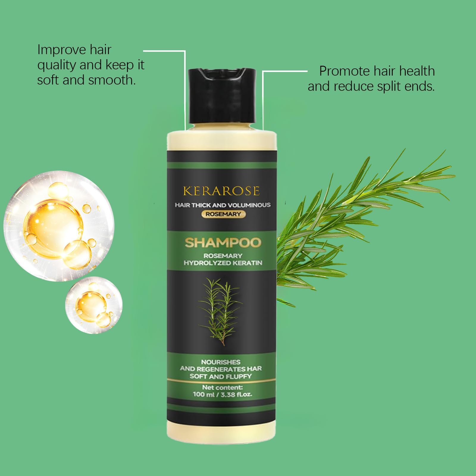 GDS Kerarose Rosemary Hair Growth Shampoo | Natural Thickening & Strengthening