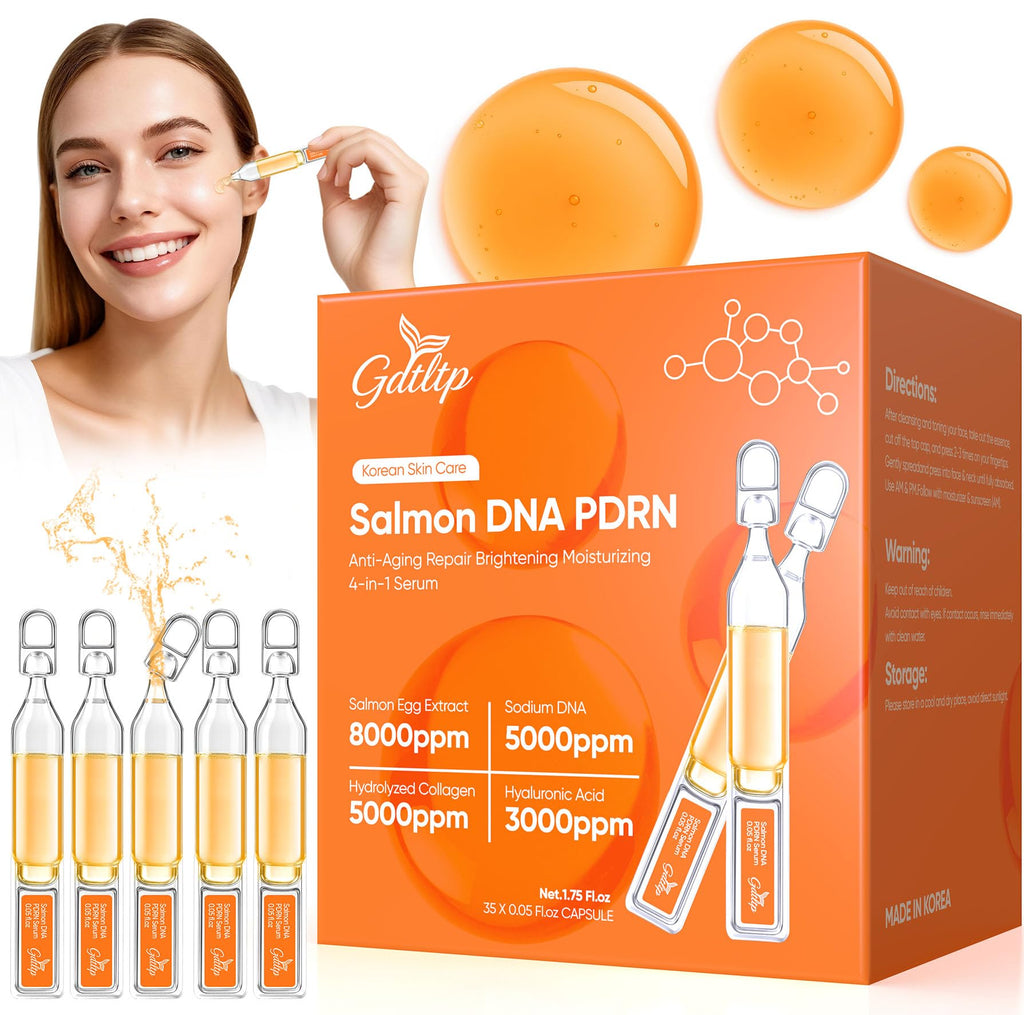 GDTLTP Salmon DNA Serum – Korean Anti-Wrinkle PDRN Serum with 8000ppm Salmon Egg & 6D Hyaluronic Acid