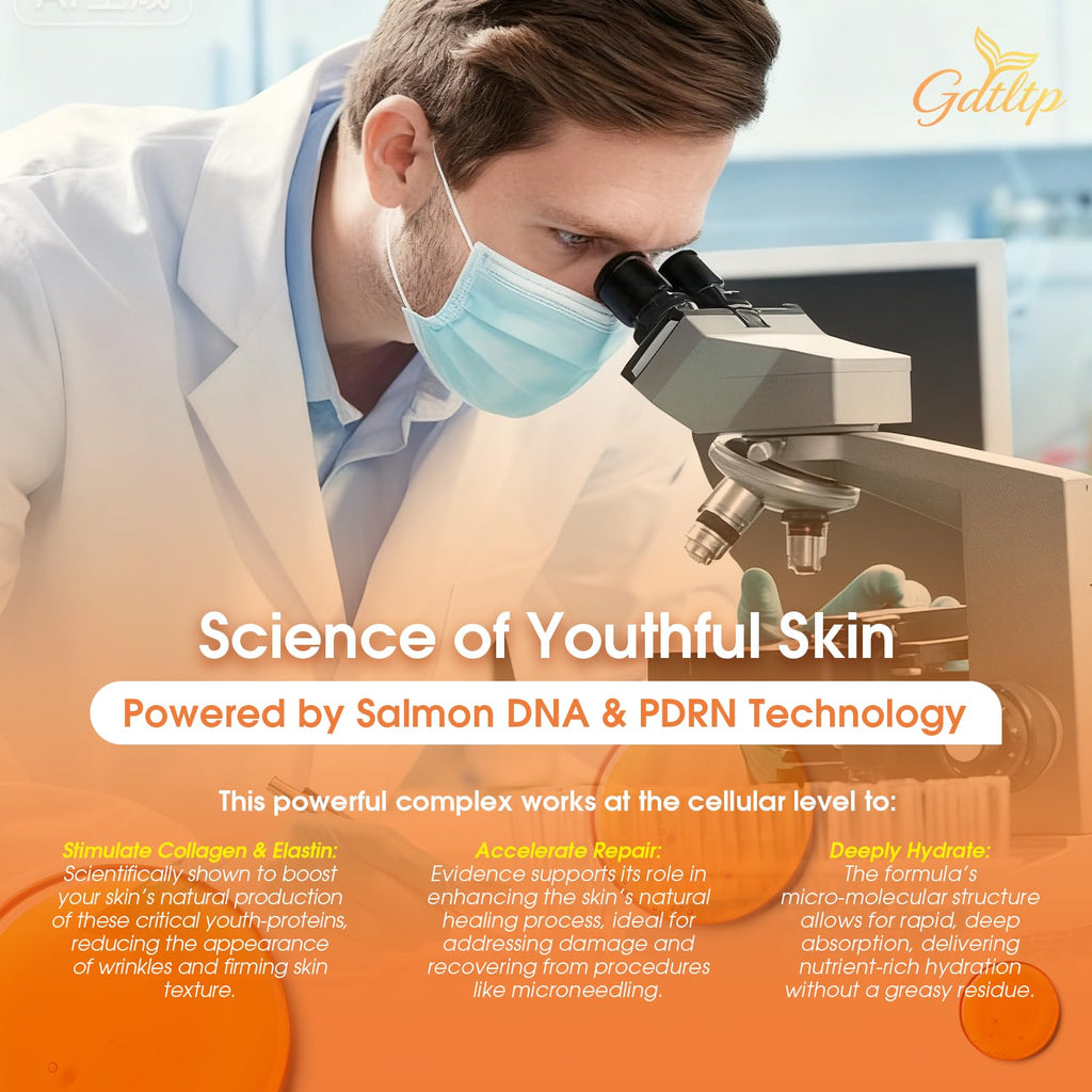 GDTLTP Salmon DNA Serum – Korean Anti-Wrinkle PDRN Serum with 8000ppm Salmon Egg & 6D Hyaluronic Acid