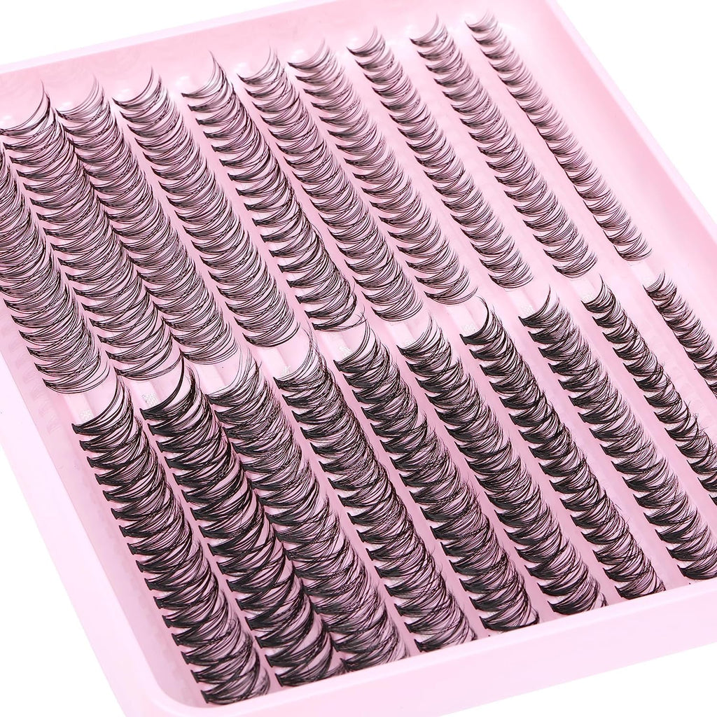 Geeneiya 20D+40D Lash Extension Kit – Wispy Lash Clusters with Waterproof Bond & Seal