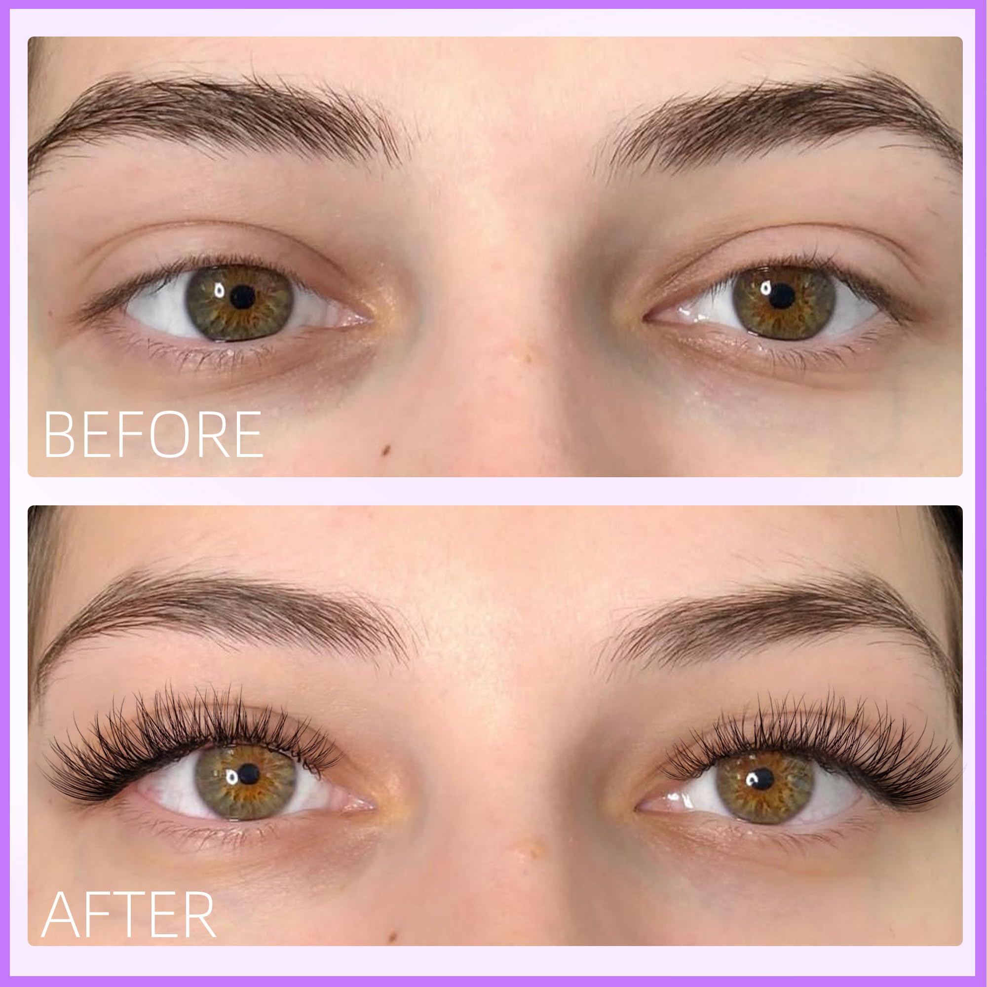 Geeneiya Clear Band Lash Clusters Kit – Wispy 10–16mm CC Curl, DIY Lash Extensions
