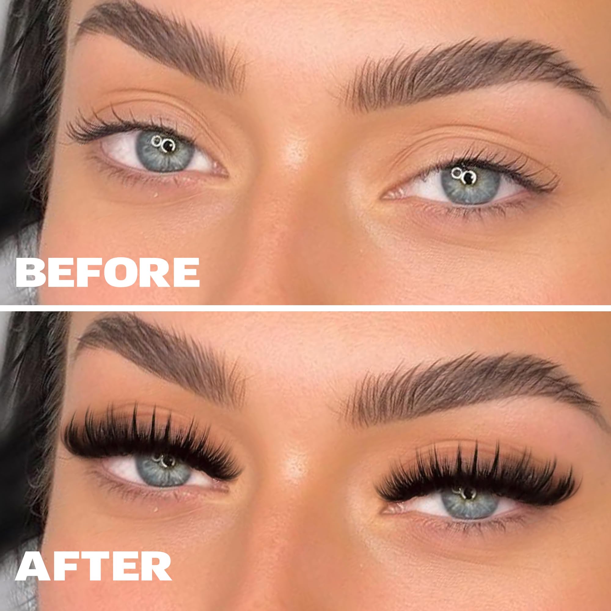 Geeneiya Volume Lash Clusters Kit – 10-18mm & 16-18mm Spikes DIY Lashes
