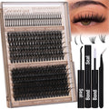 Geeneiya Volume Lash Clusters Kit – 10-18mm & 16-18mm Spikes DIY Lashes
