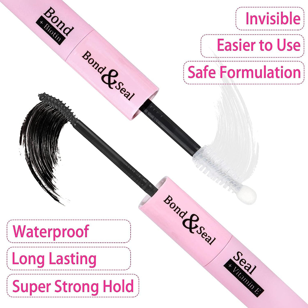 Geeneiya 20D+40D Lash Extension Kit – Wispy Lash Clusters with Waterproof Bond & Seal