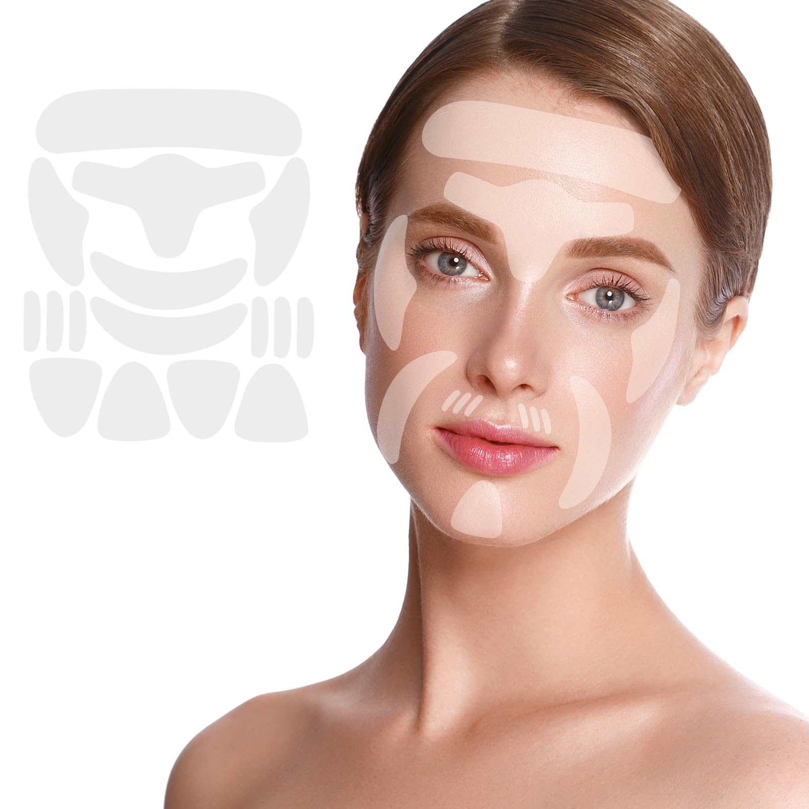 GEIMIY Facial Wrinkle Patches — Overnight Smoothing for Forehead, Frown & Smile Lines (160 Pcs)