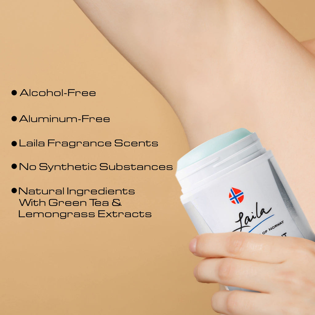 Geir Ness Laila Deodorant – Green Tea & Lemongrass Extracts, Alcohol & Aluminum Free