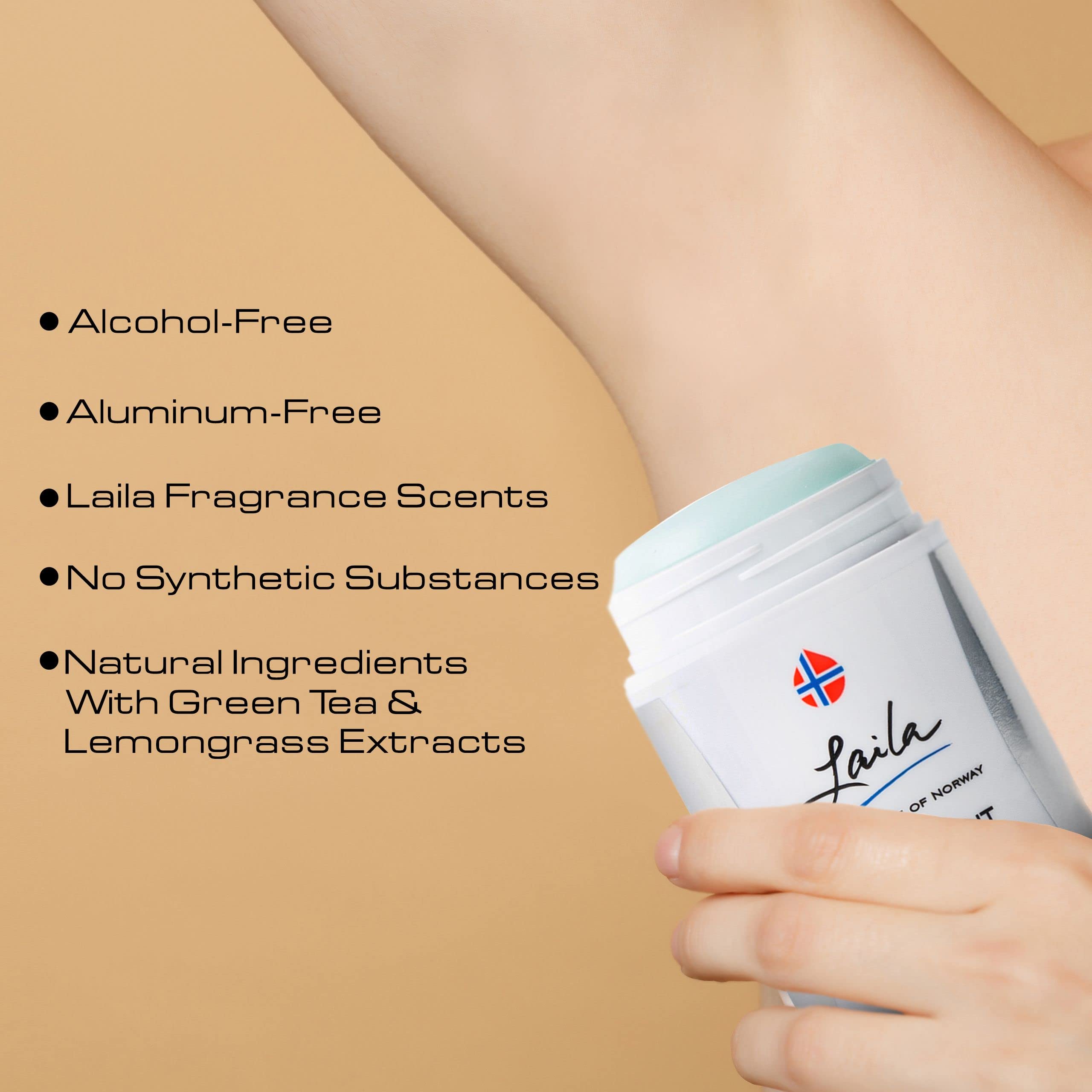 Geir Ness Laila Deodorant – Green Tea & Lemongrass Extracts, Alcohol & Aluminum Free