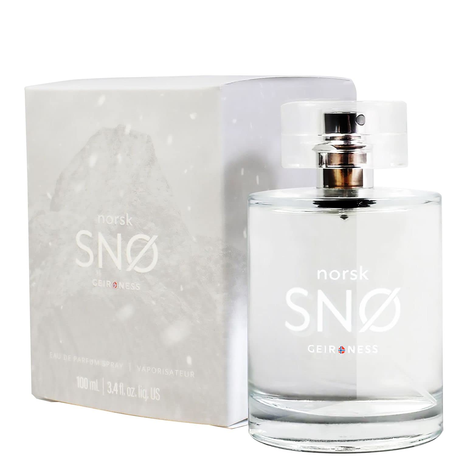 Geir Ness Norsk Snø Eau de Parfum – Unisex Natural Fragrance, Fresh Herbal Notes (100 ml)