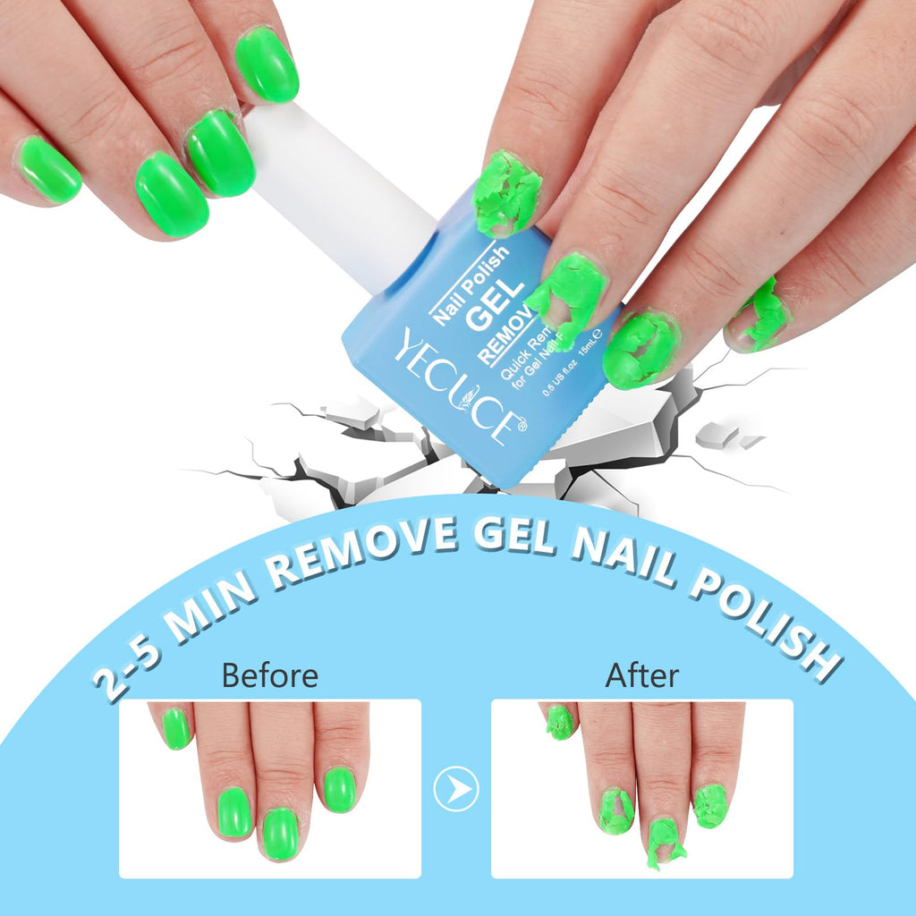 Gel Polish Remover 3-Pack — Quick & Easy Gel Nail Polish Removal in 3–5 Minutes at Home