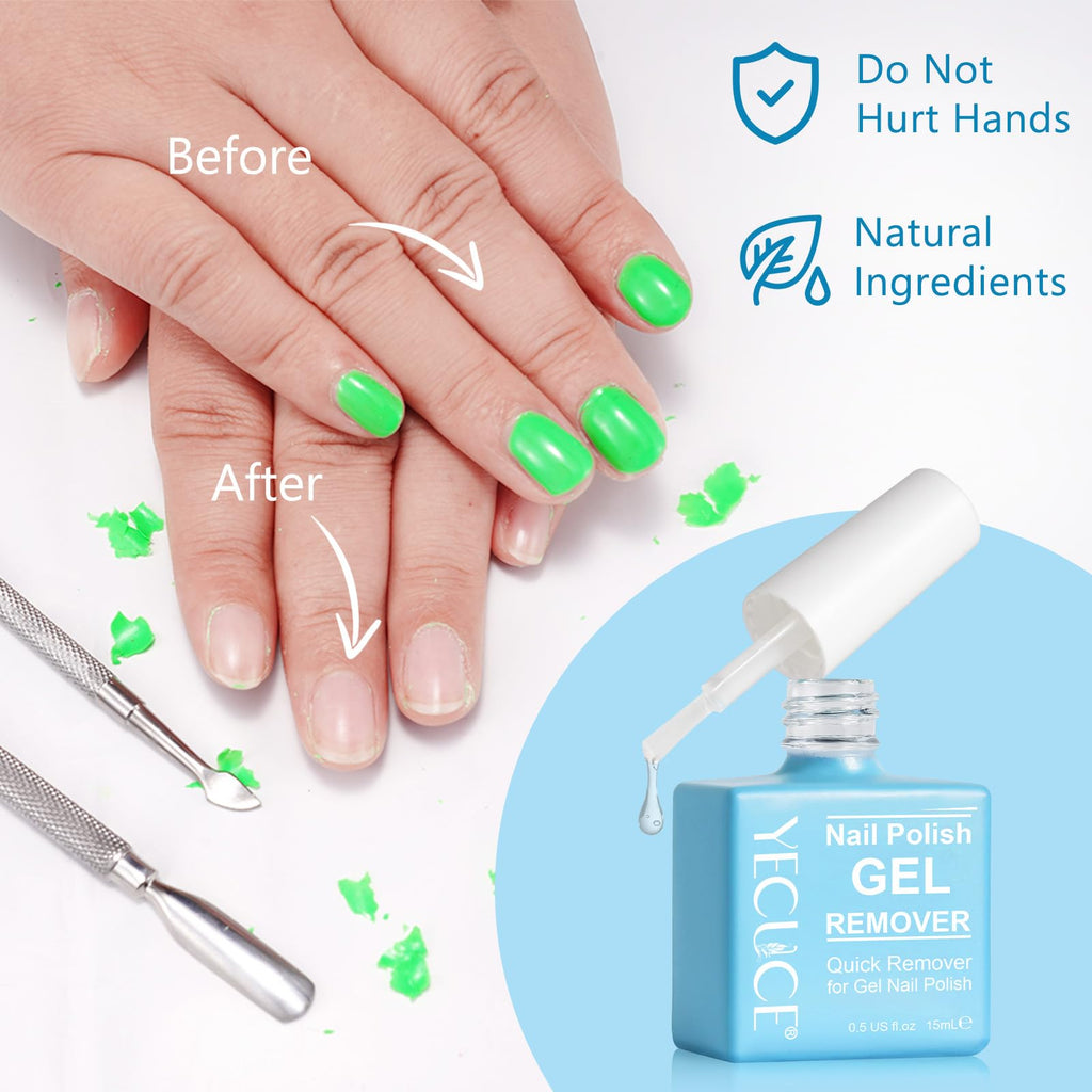 Gel Polish Remover 3-Pack — Quick & Easy Gel Nail Polish Removal in 3–5 Minutes at Home