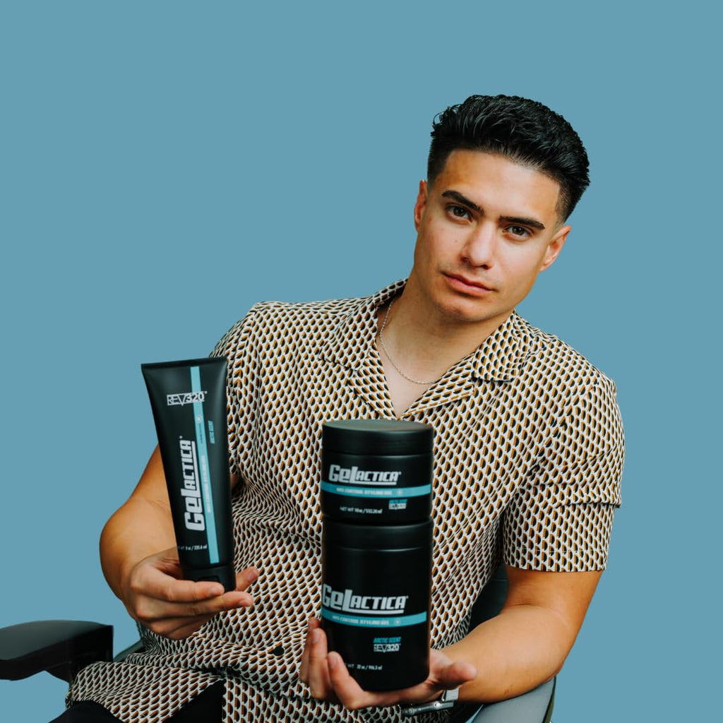 Gelactica Max Control Hair Gel for Men – Strong Hold, Alcohol-Free, Arctic Scent, 8 oz