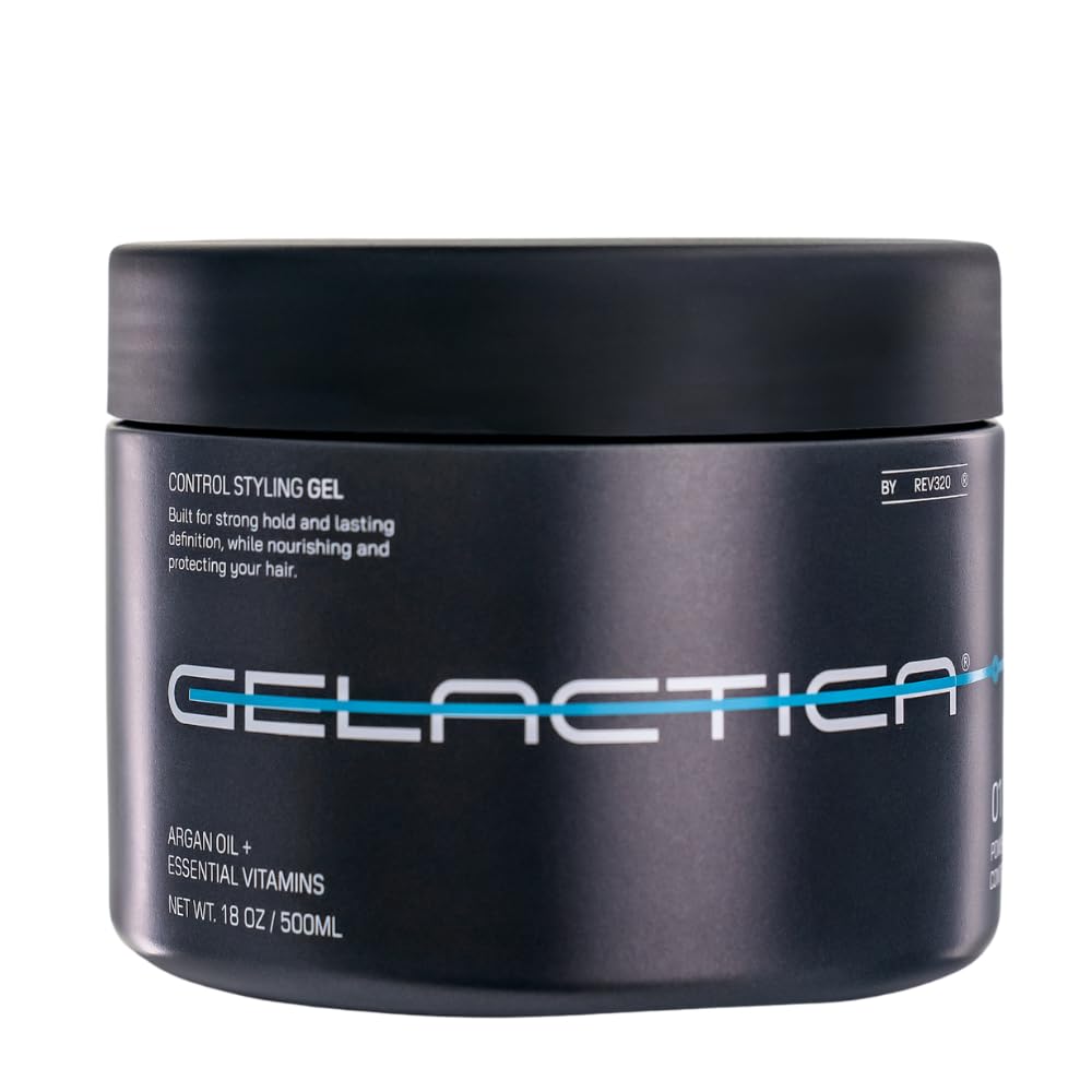 Gelactica Max Control Hair Gel for Men - Strong Hold, Alcohol-Free, Arctic Scent, 18 oz