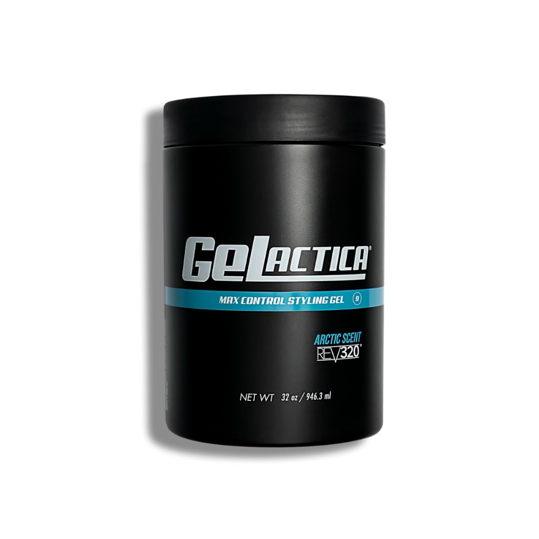 Gelactica Rev320: Alcohol-Free Men’s Hair Gel with Strong Hold & Shine