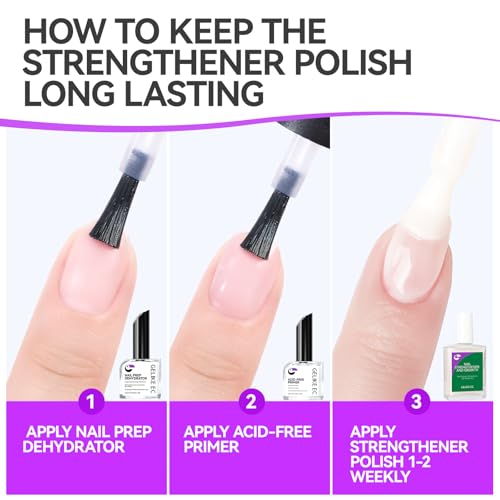 Gelike EC 6-in-1 Nail Repair & Strengthener – Pink 15ml