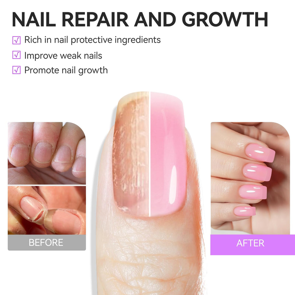 Gelike EC 6-in-1 Nail Repair & Strengthener – Pink 15ml