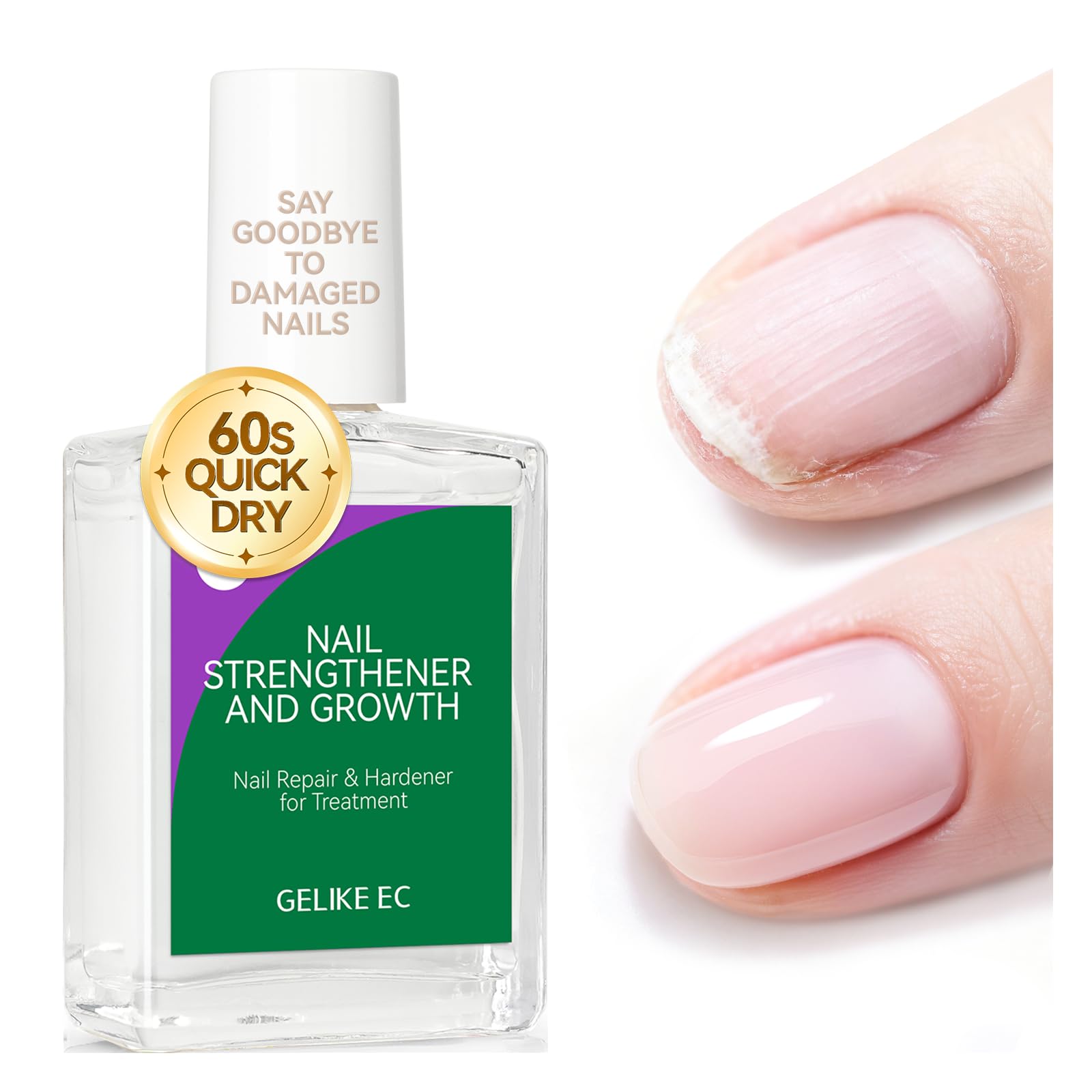 Gelike EC Nail Strengthener 6-in-1 | Natural Nail Repair (15ml)
